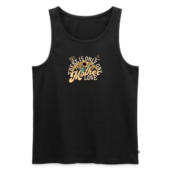 There is only one Mother Love - Men's Premium Organic Tank Top - black - Front - Michal (187cm)