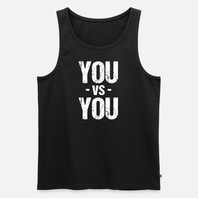 You vs You - Männer Premium Bio Tank Top - Schwarz