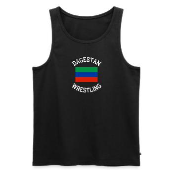 Dagestan Wrestling - Männer Premium Bio Tank Top - Schwarz - Vorne - Michal (187cm)