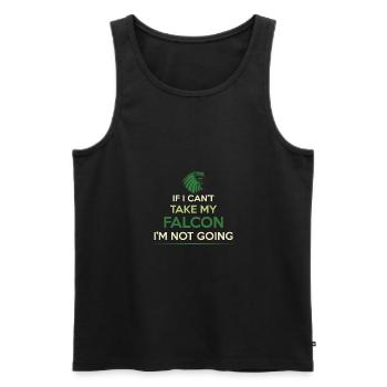 falknerei beizjagd - Männer Premium Bio Tank Top - Schwarz - Vorne - Michal (187cm)