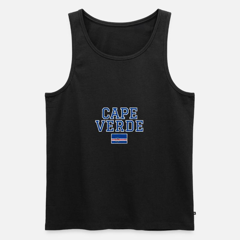Kap Verde - Männer Premium Bio Tank Top - Schwarz