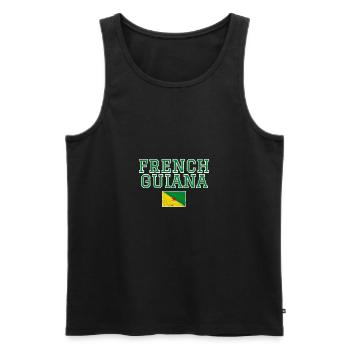 Französisch-Guayana - Männer Premium Bio Tank Top - Schwarz - Vorne - AI Model Male 178 light (178cm)