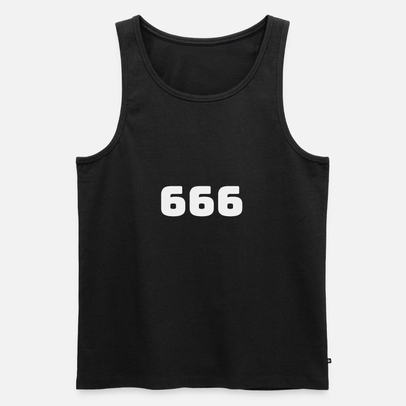 666 - Männer Premium Bio Tank Top - Schwarz