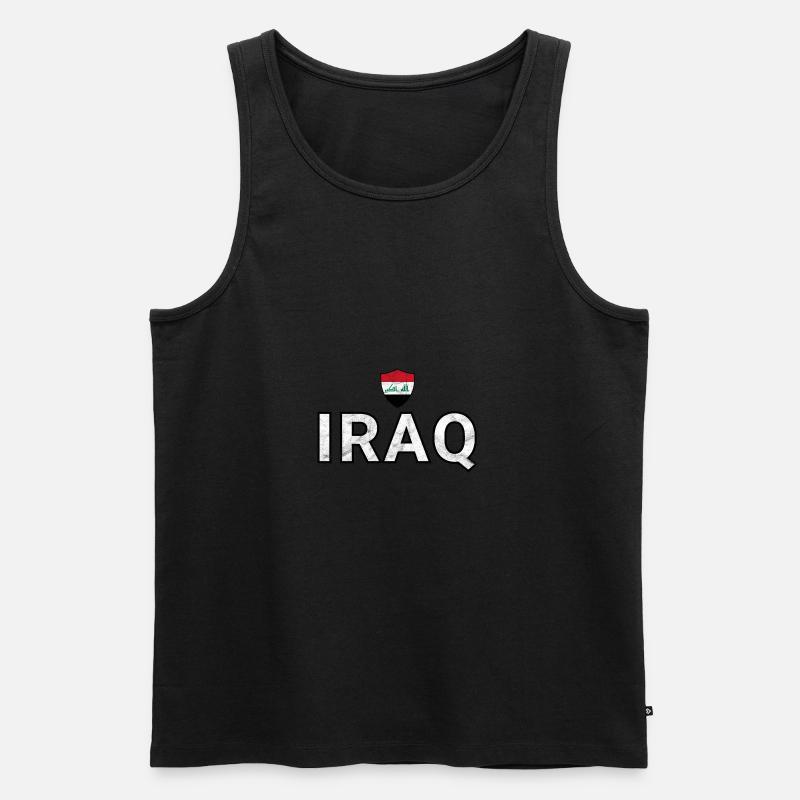 Irak - Männer Premium Bio Tank Top - Schwarz