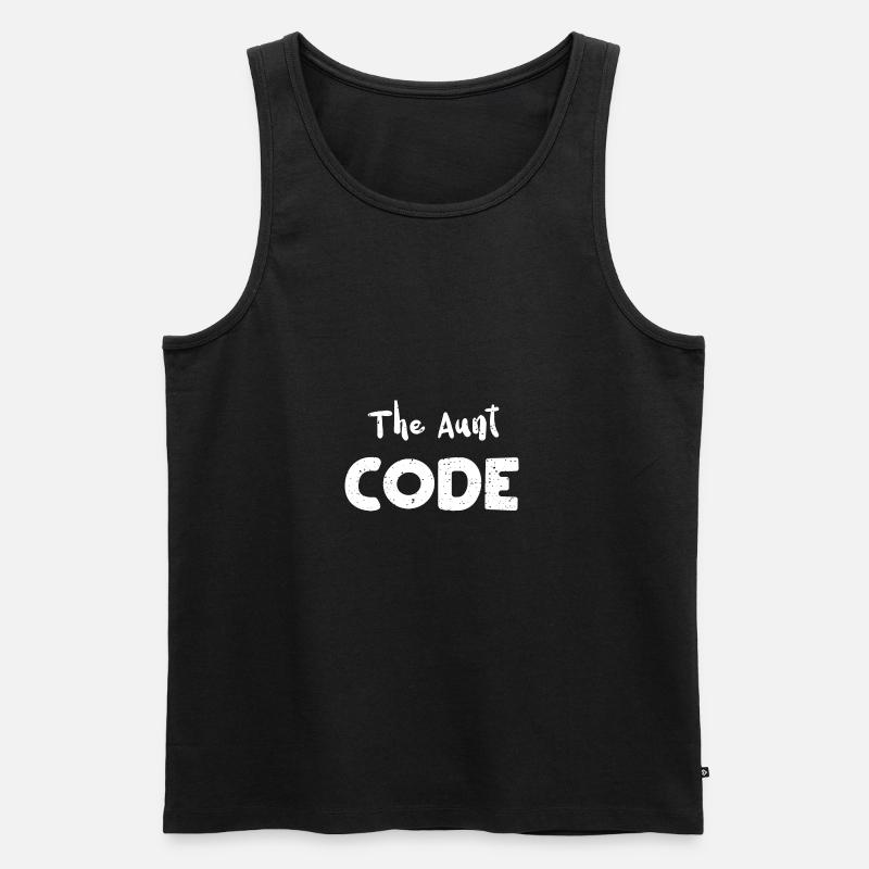 The Aunt Code - Aunt - Männer Premium Bio Tank Top - Schwarz