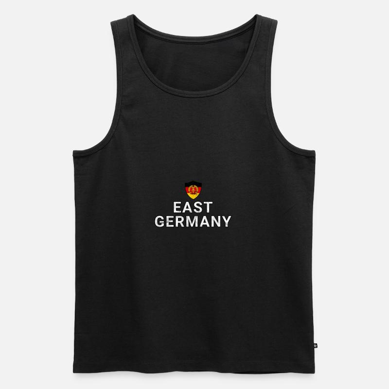DDR - Männer Premium Bio Tank Top - Schwarz