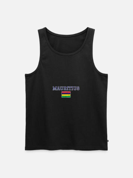 Mauritius - Männer Premium Bio Tank Top - Schwarz
