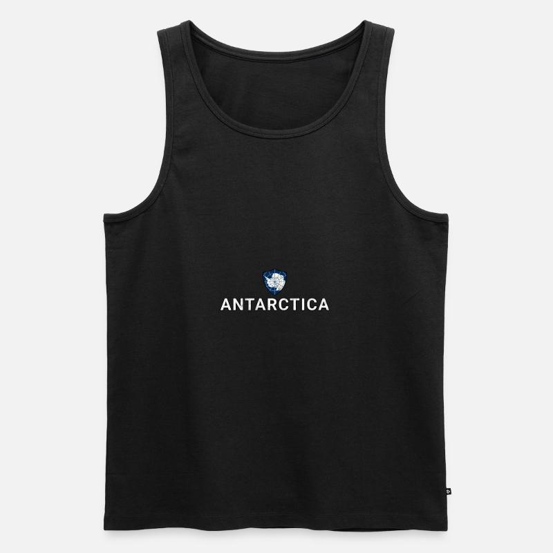 Antarktis - Männer Premium Bio Tank Top - Schwarz