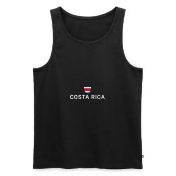Costa Rica - Men's Premium Organic Tank Top - black - Front - AI Model Male 178 light (178cm)