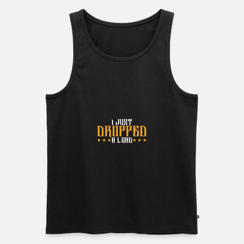 trucker cooler spruch - Männer Premium Bio Tank Top - Schwarz