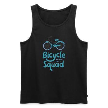 Bicycle Squad Hobby-Radfahrer - Männer Premium Bio Tank Top - Schwarz - Vorne - AI Model Male 178 light (178cm)
