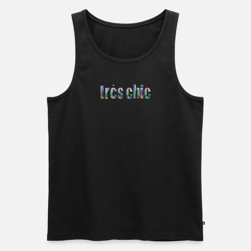très chic - Männer Premium Bio Tank Top - Schwarz