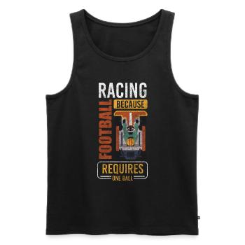 Racer Kart Track Go kart Racing - Men's Premium Organic Tank Top - black - Front - Michal (187cm)