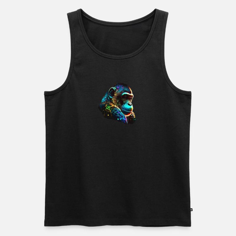 Monkey - Männer Premium Bio Tank Top - undefined