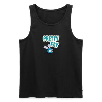 Pretty Fly - Männer Premium Bio Tank Top - Schwarz - Vorne - Michal (187cm)