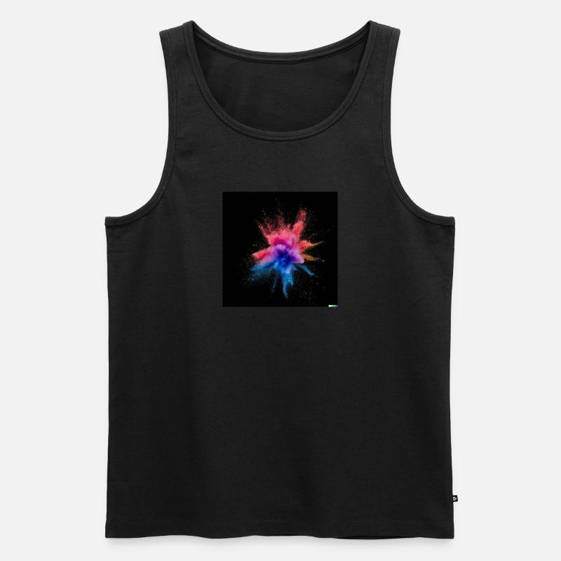 Farbexplosion - Männer Premium Bio Tank Top - undefined
