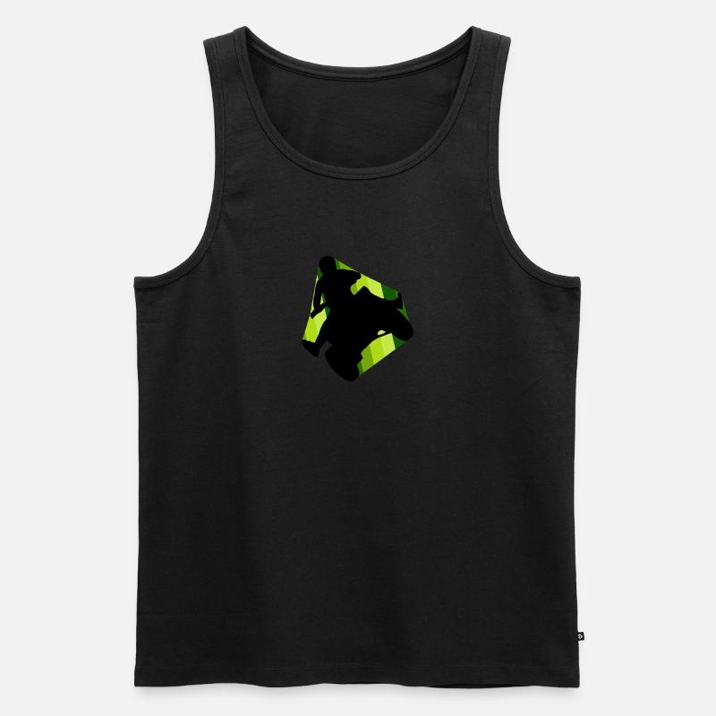 Stuntman ATV - Männer Premium Bio Tank Top - Schwarz