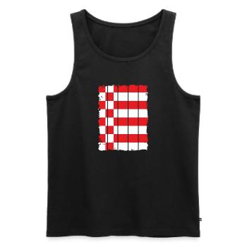 Bremen Flagge Bremer Fahne - Männer Premium Bio Tank Top - Schwarz - Vorne - AI Model Male 178 light (178cm)