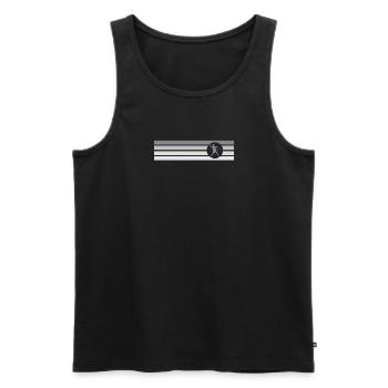 Équipe de ballon-chasseur Dodgeballmannschaft - Débardeur bio Premium Homme - noir - Devant - Michal (187cm)