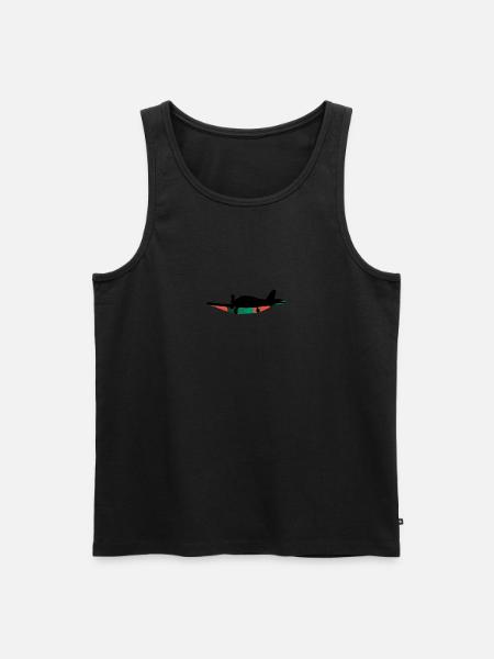 Flugzeug Flugzeug Flieger - Männer Premium Bio Tank Top - Schwarz