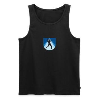 Dodgeball Dodgeball Team - Men's Premium Organic Tank Top - black - Front - Michal (187cm)
