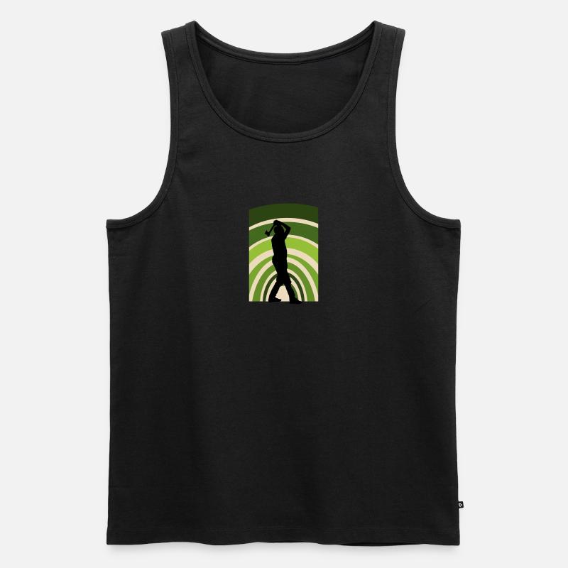 Axt Axt Axtwerfen - Männer Premium Bio Tank Top - Schwarz