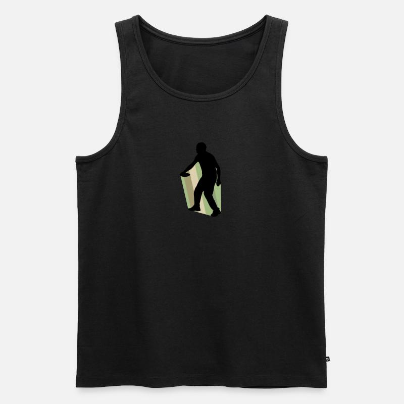 Frisbee Frisbee Discgolfspieler - Männer Premium Bio Tank Top - Schwarz