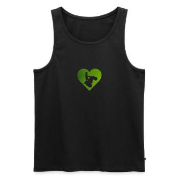 Quad Quad Motorsport - Männer Premium Bio Tank Top - Schwarz - Vorne - AI Model Male 178 light (178cm)