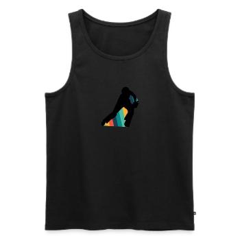 Cricketspieler Cricketmannschaft Sport - Männer Premium Bio Tank Top - Schwarz - Vorne - Michal (187cm)