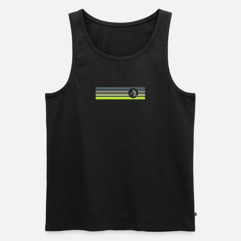 Pitcher Pitcher Cricketteam - Männer Premium Bio Tank Top - Schwarz