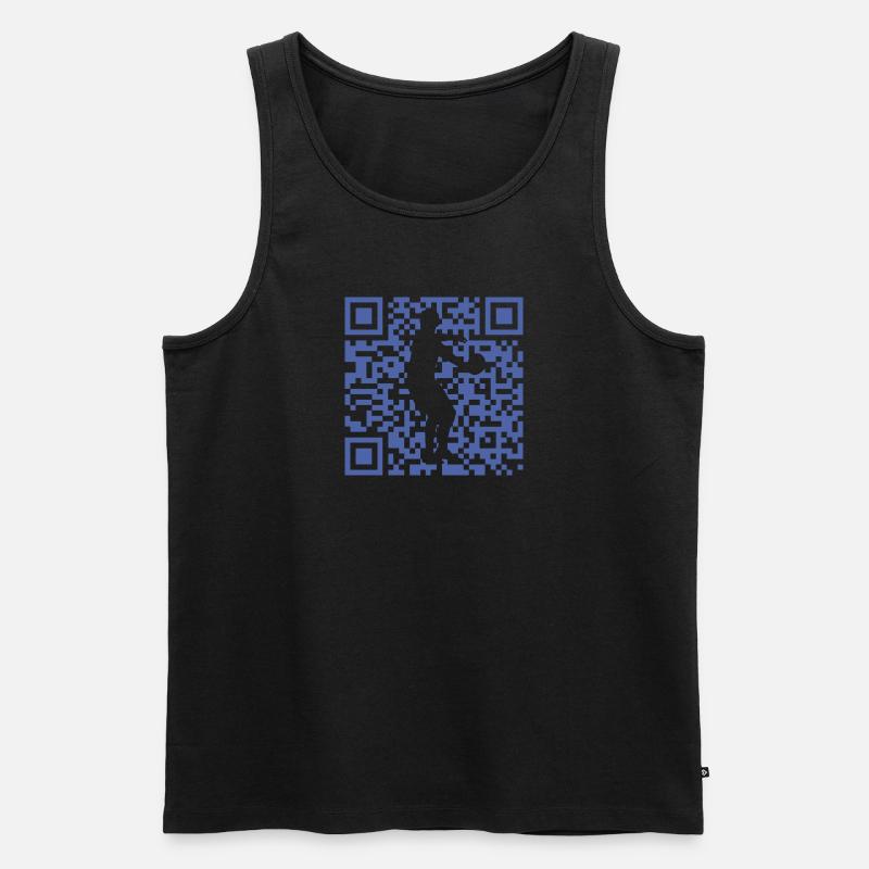 Discgolf Frisbee Discgolf - Männer Premium Bio Tank Top - Schwarz