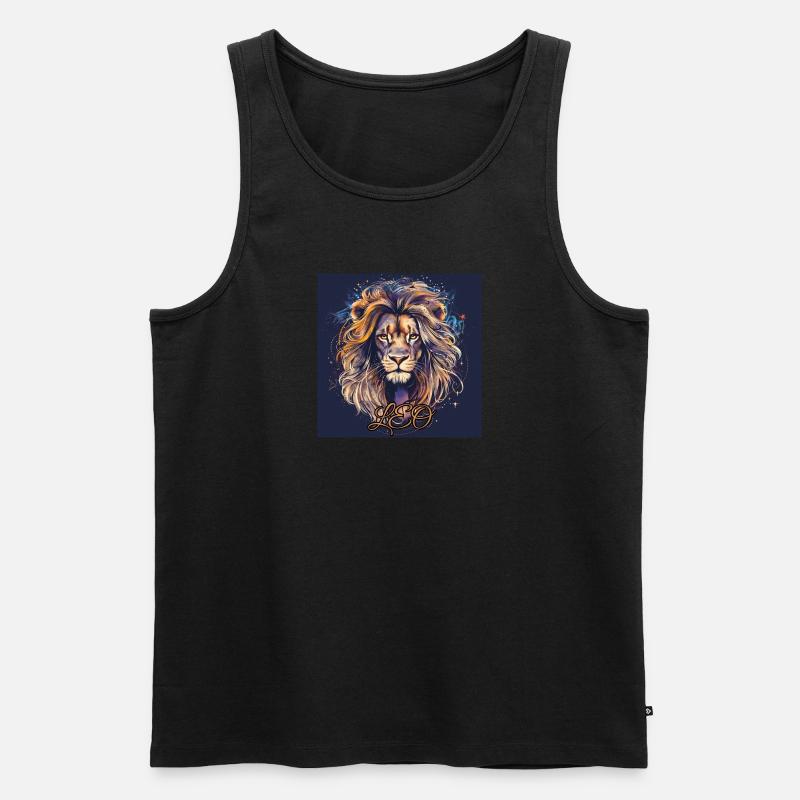Löwe - Leo - Sternzeichen - Männer Premium Bio Tank Top - undefined