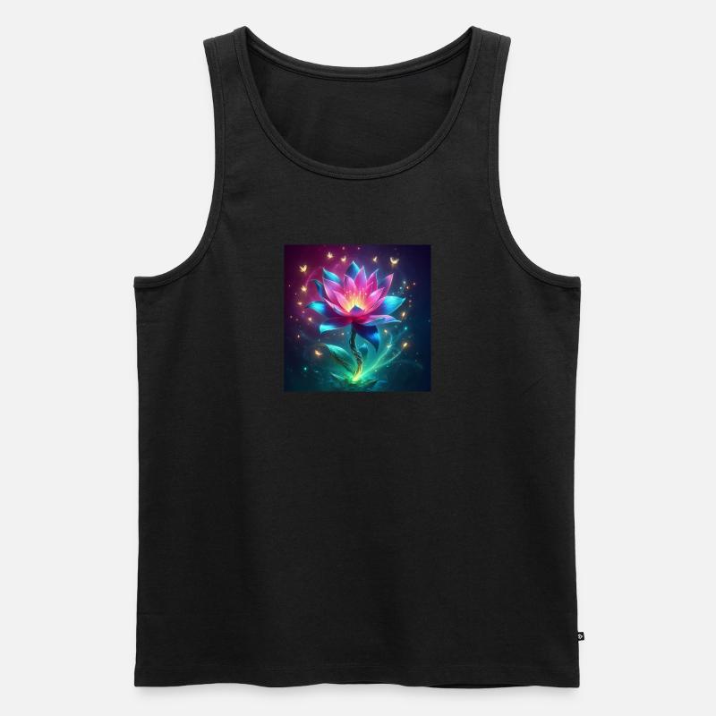 Enchanted Lotus Bloom - Männer Premium Bio Tank Top - undefined