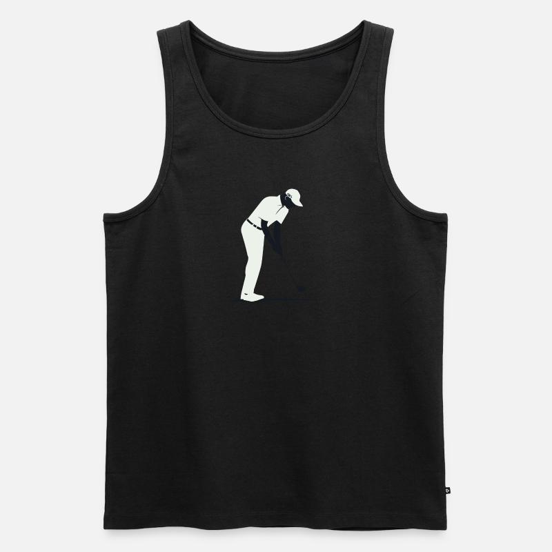 Golf Golf Jeu de golf - Débardeur bio Premium Homme - noir