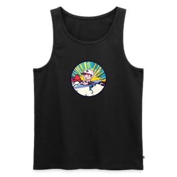 Kayak Canoe Kayak - Men's Premium Organic Tank Top - black - Front - Michal (187cm)