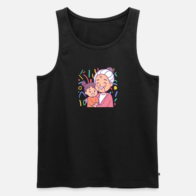 Oma Großmutter Großeltern - Männer Premium Bio Tank Top - undefined
