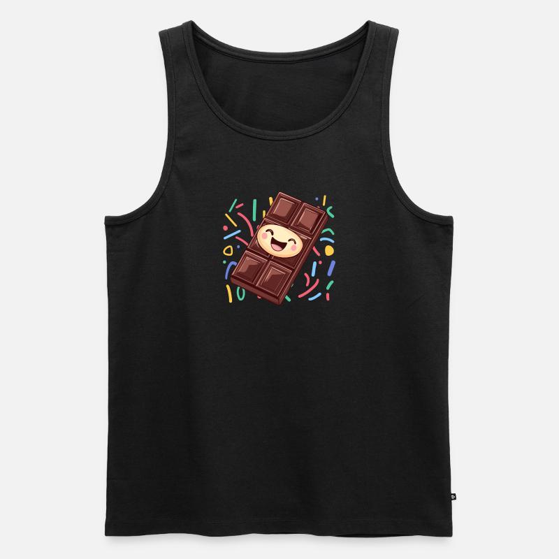 Schokolade Vanille Lecker - Männer Premium Bio Tank Top - undefined