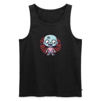 Zombie Zombie Apocalypse Mort-vivant - Débardeur bio Premium Homme - noir - Devant - Michal (187cm)