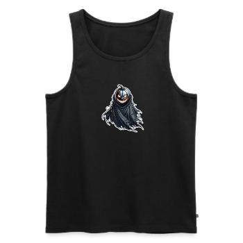Zierkürbis mit Umhang - Männer Premium Bio Tank Top - Schwarz - Vorne - Michal (187cm)