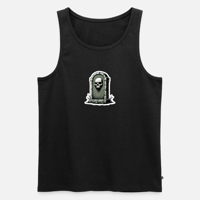 Grabstein - Männer Premium Bio Tank Top - undefined