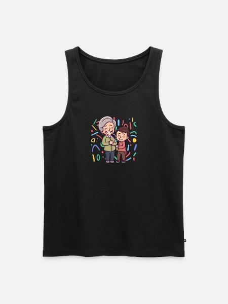 Oma Großeltern Großmutter - Männer Premium Bio Tank Top - 