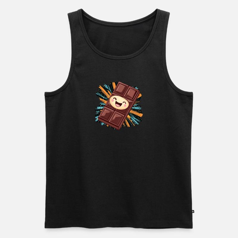 Schokolade Vanille - Männer Premium Bio Tank Top - undefined
