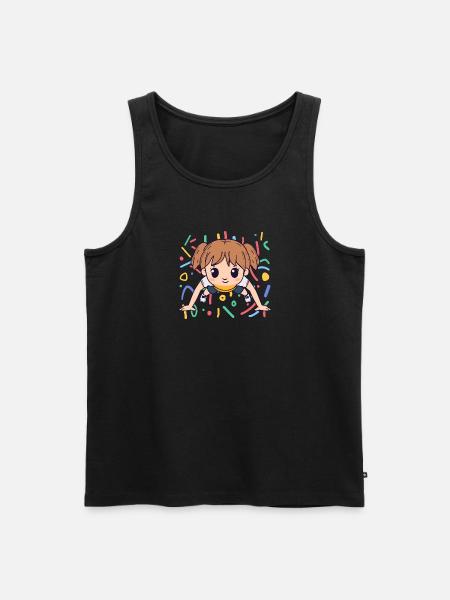 Training Trainieren Fitnesstrainer - Männer Premium Bio Tank Top - Schwarz