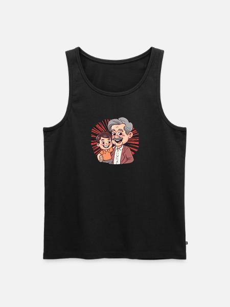 Opa Großvater Großeltern - Männer Premium Bio Tank Top -