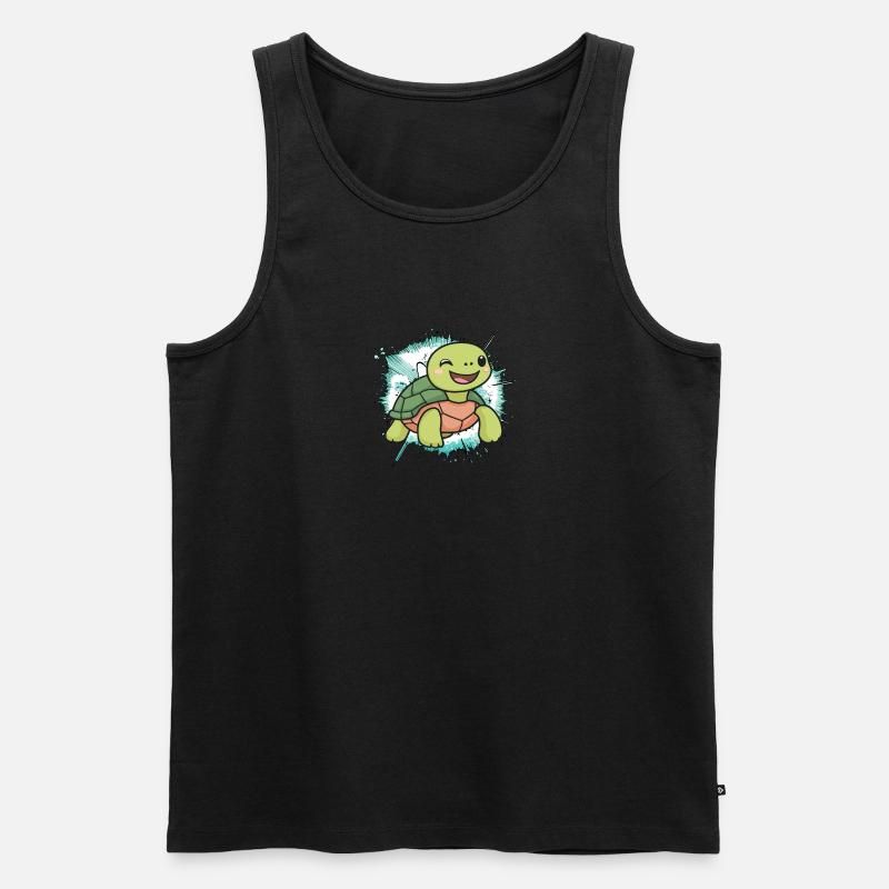 Turtle Tortuga - Männer Premium Bio Tank Top - undefined
