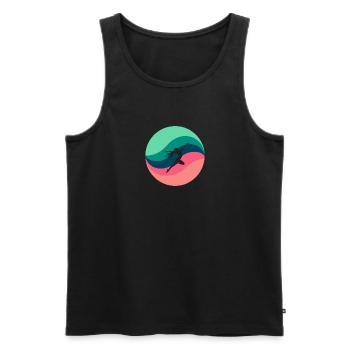 Gymnastics Coach Handstand - Men's Premium Organic Tank Top - black - Front - Michal (187cm)