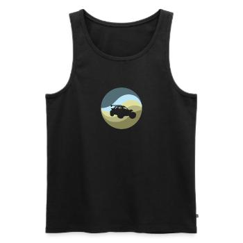 Autocross Flitzer Auto - Männer Premium Bio Tank Top - Schwarz - Vorne - AI Model Male 178 light (178cm)