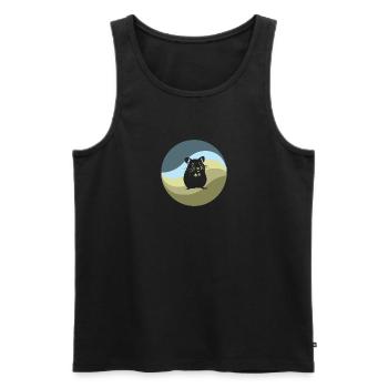 Guinea Nagetier Meerschweinchen - Männer Premium Bio Tank Top - Schwarz - Vorne - Michal (187cm)