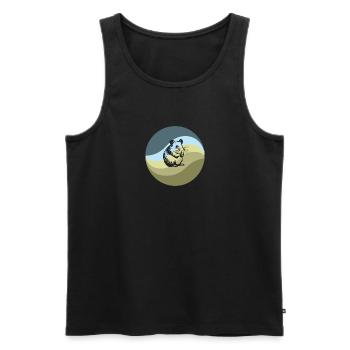 Nagetier Guinea Meerschweinchen - Männer Premium Bio Tank Top - Schwarz - Vorne - Michal (187cm)