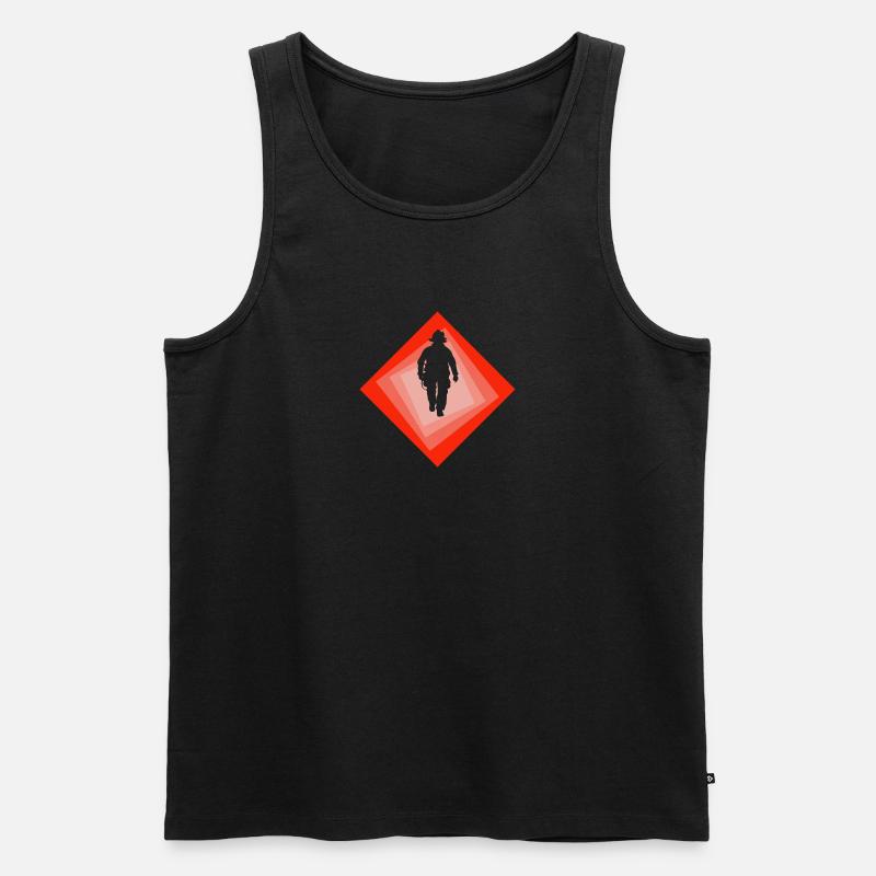 Firefighter Firefighter Firefighter - Men's Premium Organic Tank Top - black